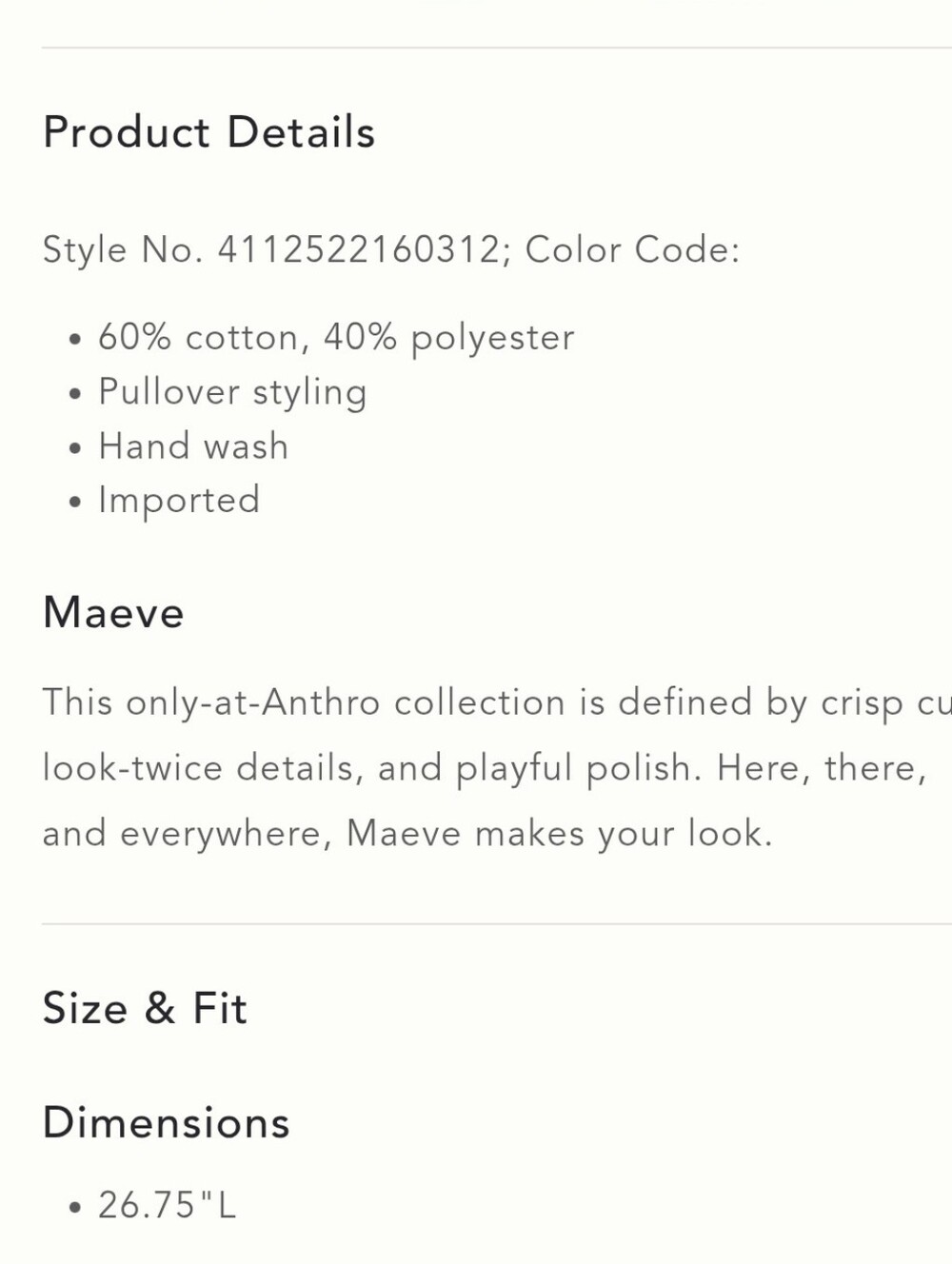 NWT Maeve Graphic Ringer Tee - Picture 6 of 6